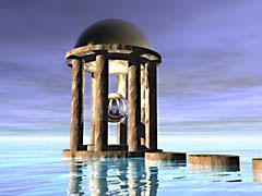 NBpavillion.jpg water surrealism surrealist ocean water fantasy Landscapes - Nature blue