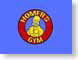 BChomersGym.jpg yellow homer simpson doh! Humor blue red illustration
