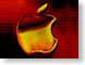 DEW01apple.jpg Logos, Apple fire flames burning red