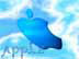 KDSkyApple.jpg Logos, Apple Sky blue blueberry clouds