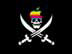 Pirate.jpg Logos, Apple rainbow logo skulls