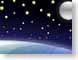 SMHaquaNight.jpg glassy moon Art - Illustration stars blue night